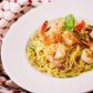 Spagetti aglio e olio lángolt királyrákkal