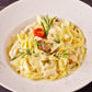Tagliatelle rozmaringos vargányával, csirkemell csíkokkal, gorgonzola mártással